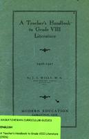 A teacher's handbook to grade VIII literature