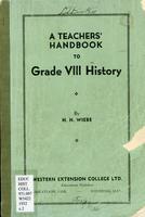 A teachers' handbook to grade VII history